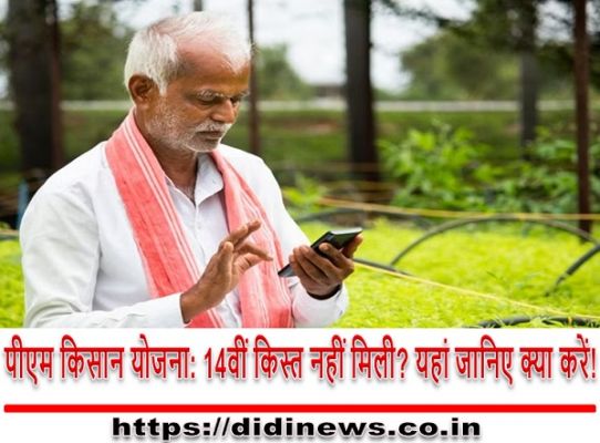 पीएम किसान योजना: 14वीं किस्त नहीं मिली? यहां जानिए क्या करें!