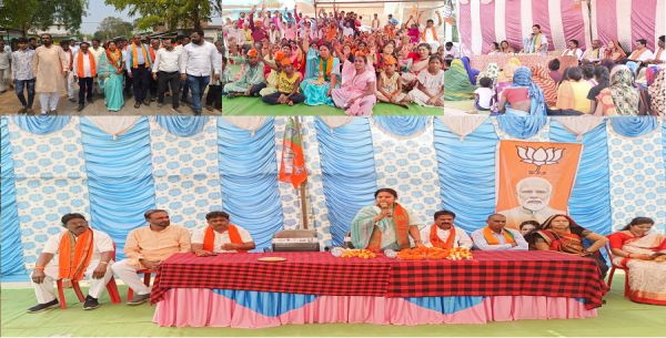 श्रीमति रूपकुमारी चौधरी ने गरियाबंद विकासखंड के विभिन्न गांवों में किया जन संपर्क