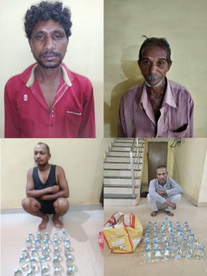 अवैध कार्यों में लिप्त आरोपियों को पुलिस ने किया गिरफ्तार