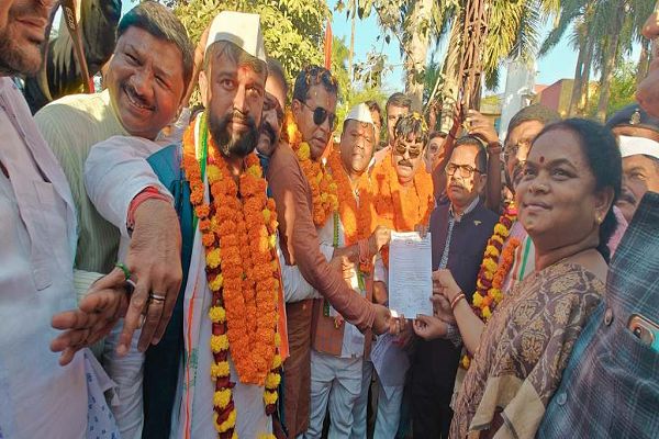 पीसीसी चीफ ने खूटपदर से निकाली 13 किमी की न्याय यात्रा