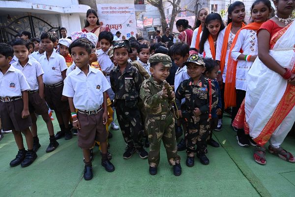 सरस्वती शिशु मंदिर टिकरापारा में हर्षोल्लास के साथ मनाया गया गणतंत्र दिवस