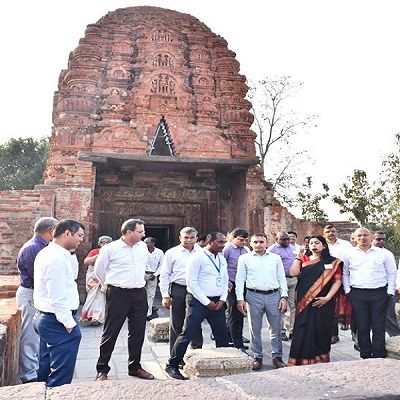 एनडीसी के अध्ययन दल ने सिरपुर की सांस्कृतिक व वास्तु कौशल कला को देखा