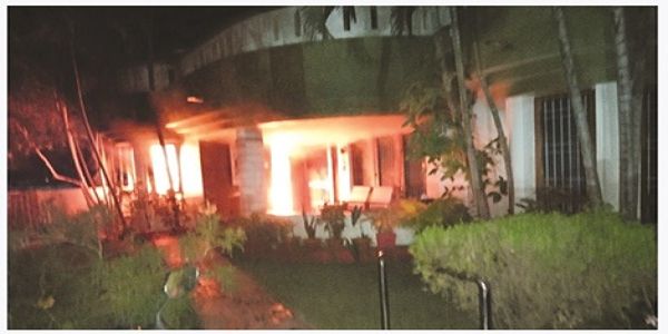 सेक्टर नौ के घर में लगी आग से जलकर बुजुर्ग की मौत