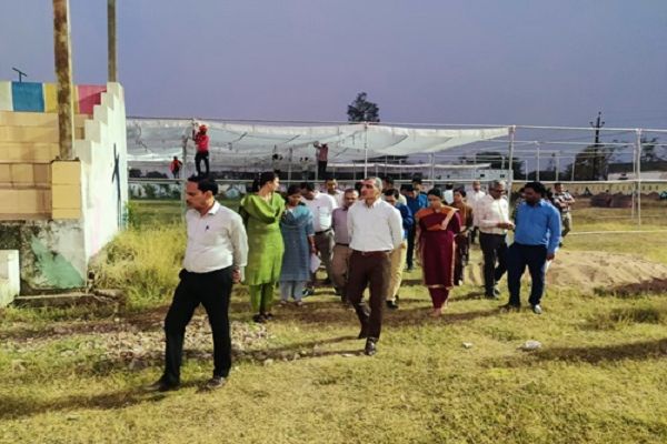 सामूहिक विवाह समारोह की तैयारियों का कलेक्टर ने लिया जायजा