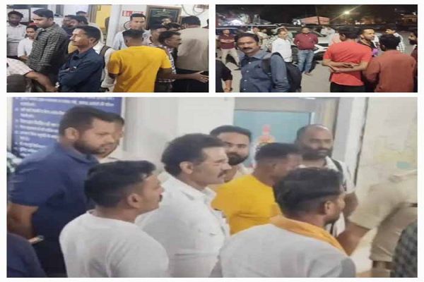 कांग्रेस-भाजपा के नेताओं के बीच जमकर लात-घूंसे चले, कोतवाली में देर रात नेताओं का लगा रहा जमावड़ा