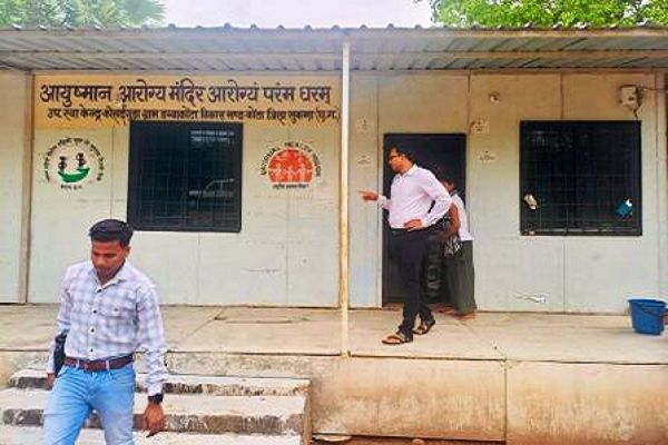 कलेक्टर ने किया उप स्वास्थ्य केंद्र कोलाईगुड़ा का औचक निरीक्षण