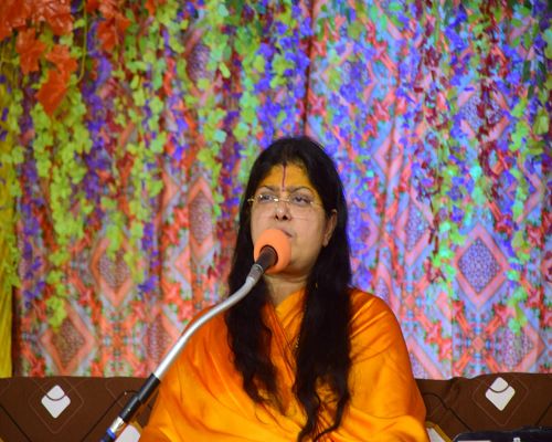  आंनदप्राप्ति है जीव का परम चरम लक्ष्य- सुश्री धामेश्वरी देवी