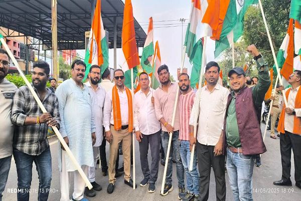 भारत की आतंकवाद पर जीत के जश्न में रायपुर में सर्वसमाज की तिरंगा यात्रा 21 को