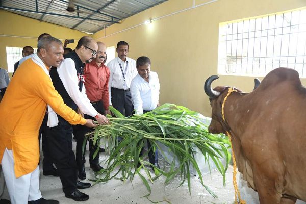 राज्यपाल ने किया गौशाला का लोकार्पण, महिला स्व सहायता समूह से की चर्चा