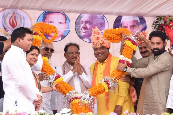 चन्द्रनाहू कुर्मी क्षत्रीय समाज के केन्द्रीय महाधिवेशन में शामिल हुए मुख्यमंत्री श्री साय