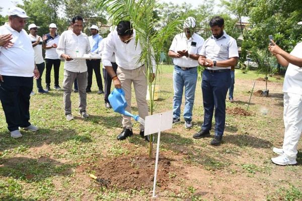 विश्व पर्यावरण दिवस पर मंडल रेल प्रबंधक ने किया पौधरोपण