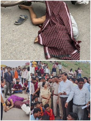 खून से फिर सनी सड़क : साइकिल सवार बालक को ट्रक ने रौंदा, मौके पर हुई मौत, ग्रामीणों ने किया चक्काजाम