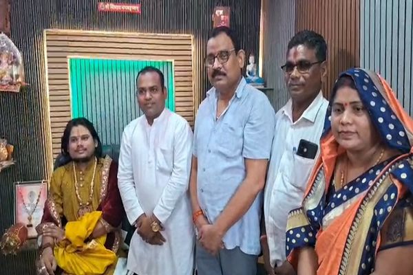 पंडित अजय उपाध्याय का भटगांव भव्य स्वागत