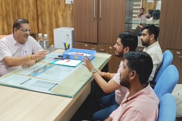 समग्र शिक्षा विभाग भर्ती घोटाले पर NSUI का प्रदर्शन, रिपोर्ट सार्वजनिक करने की माँग