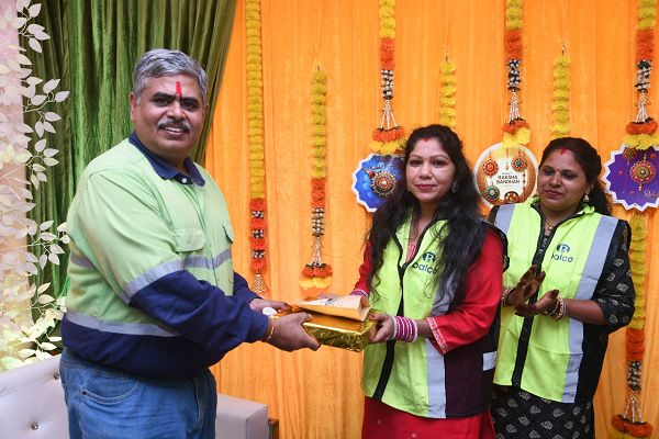 बालको ने कर्मचारियों और समुदाय के साथ मनाया रक्षाबंधन पर्व