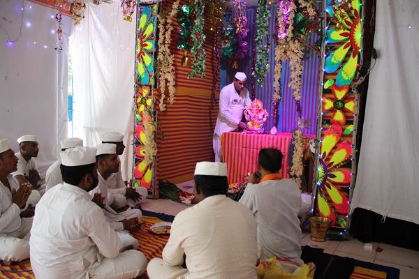 केन्द्रीय जेल रायपुर में आध्यात्मिक वातावरण में मनाया गया गणेश उत्सव