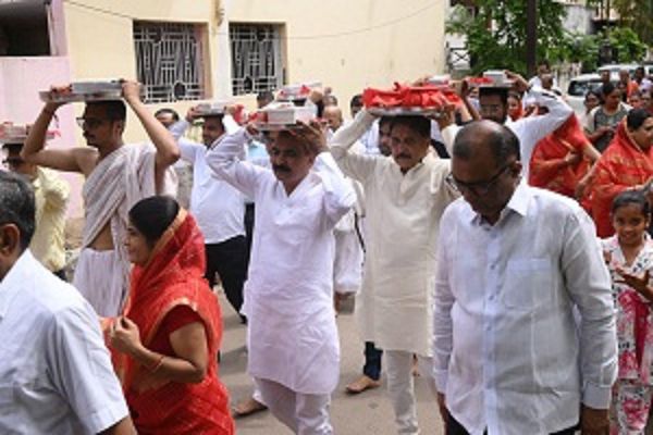 पार्श्वनाथ प्रभु के मंदिर निर्माण का हुआ भव्य शिलान्यास महोत्सव