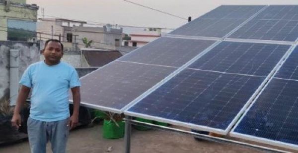 बिजली का बिल, अब हुआ शून्य रामेश्वर सिंह को मिली बिजली बिल से राहत