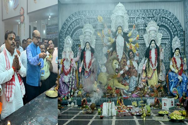 राज्यपाल श्री डेका माना में दुर्गा पूजा उत्सव में शामिल हुए