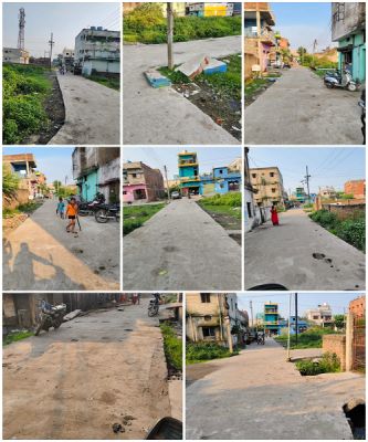 ग्राम साँकरा में निजी भूमि पर अवैध सीसी रोड निर्माण, ग्रामीणों में आक्रोश