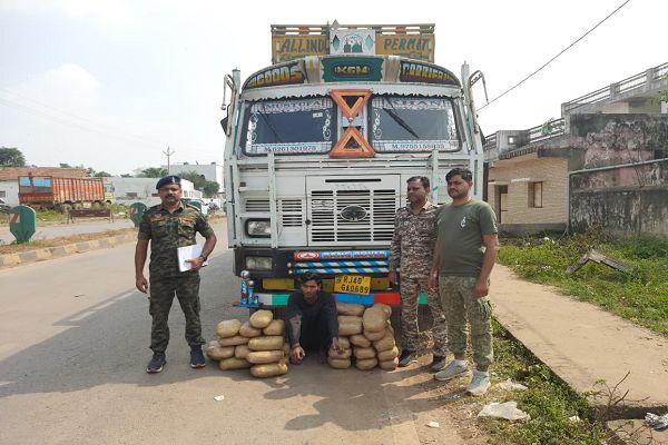 कबीरधाम पुलिस की नशे के खिलाफ एक और बड़ी कार्यवाही 53 किलो गांजा बरामद, 1 अंतर्राज्यीय तस्कर गिरफ्तार, कुल जप्ती 28 लाख 10 हजार
