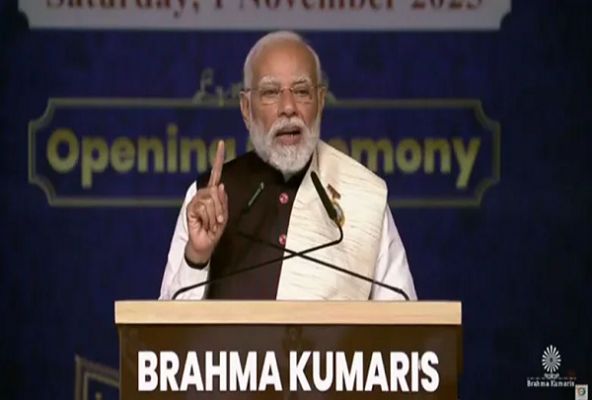 नवा रायपुर में शांति शिखर - ब्रह्माकुमारीज़ ध्यान केंद्र के उद्घाटन के अवसर पर प्रधानमंत्री के भाषण का मूल पाठ