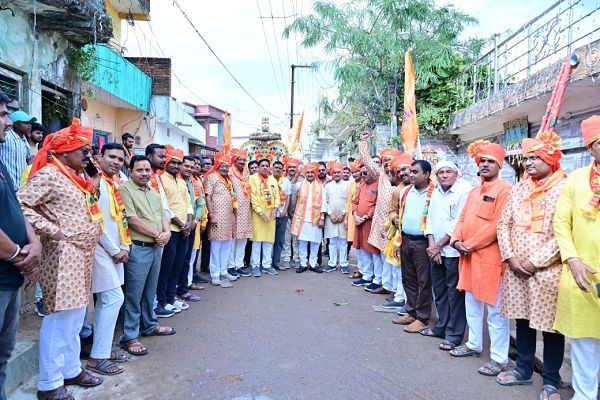 केंद्रीय राज्यमंत्री तोखन साहू हुए कलशयात्रा में शामिल