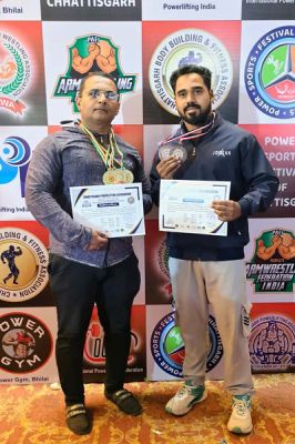  स्पोर्ट्स फेस्टिवल ऑफ छत्तीसगढ़ में लोरमी के लिफ्टरो ने दिखाया अपना पॉवर