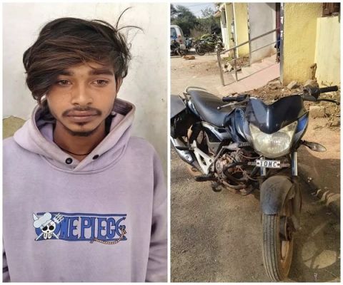 रायपुर पुलिस ने चोरी की बाइक सहित आरोपी देवदास बंजारे को किया गिरफ्तार