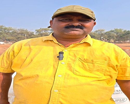 जालबांधा सहकारी समिति में नन्दलाल वर्मा ने 120 क्विंटल धान बेचा