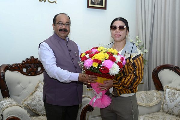उप मुख्यमंत्री श्री अरुण साव से मिलीं अंतरराष्ट्रीय मुक्केबाज मैरी कॉम