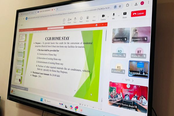 छत्तीसगढ़ टूरिज्म बोर्ड के प्रबंध संचालक श्री विवेक आचार्य की अध्यक्षता में छत्तीसगढ़ टूरिज्म बोर्ड की ऑनलाइन बैठक आयोजित