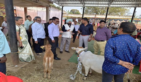 केन्द्रीय पर्यवेक्षकों ने छत्तीसगढ़ में पशुधन योजनाओं का लिया फीडबैक