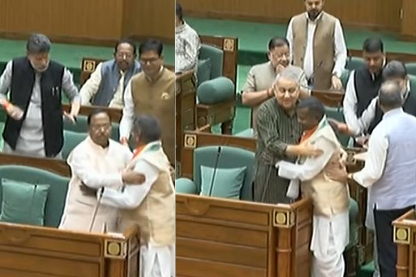 बजट सत्र में कवासी लखमा की एंट्री, सदन में सत्तापक्ष से गले मिलते दिखे