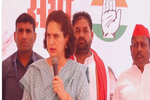 औवेसी सीधे तौर पर बीजेपी के साथ मिलकर काम कर रहे : प्रियंका गांधी