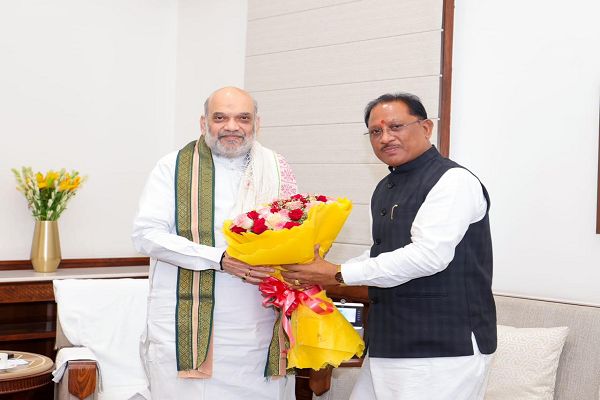  केंद्रीय गृह मंत्री श्री अमित शाह से मिले मुख्यमंत्री श्री विष्णुदेव साय